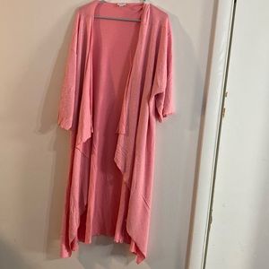 LuLaRoe pink cardigan